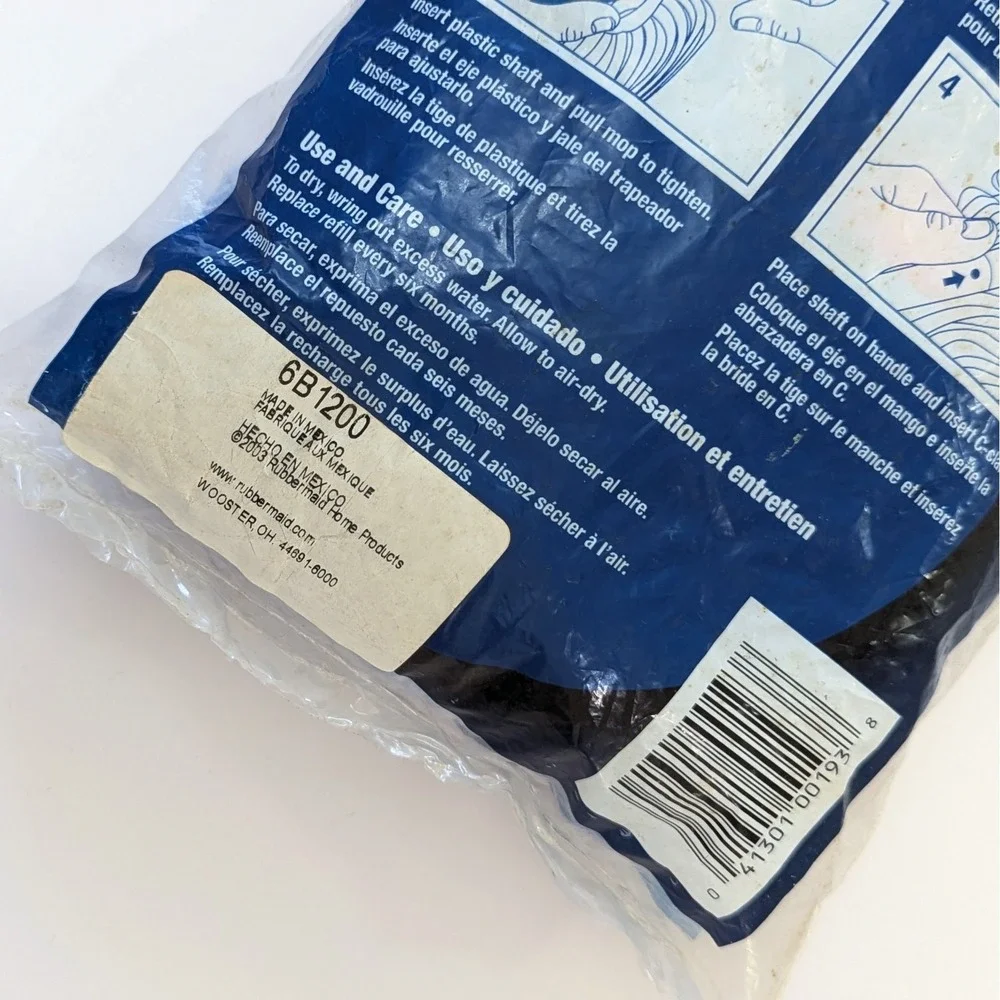 Vintage Rubbermaid TWISTER Mop Head Refill 6B1200 Blue Replacement 2003
